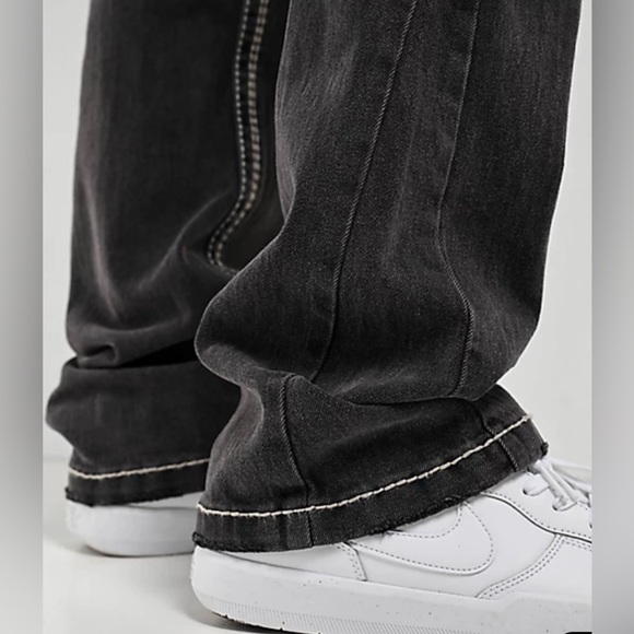 Zumiez Ninth Hall Black Denim Stacked Flare Jeans - Picture 6 of 9